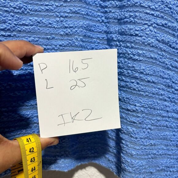 Anthropologie Ella Mara Periwinkle Cardigan Sweater Small Blue Waterfall Hem - Picture 8 of 8